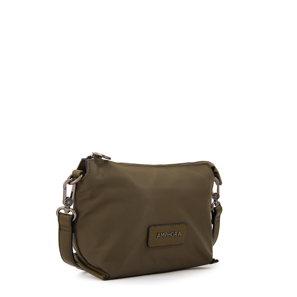 Cartera bandolera sabrina mediana verde oliva