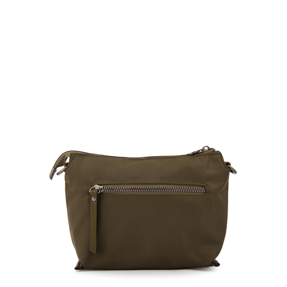 Cartera bandolera sabrina mediana verde oliva