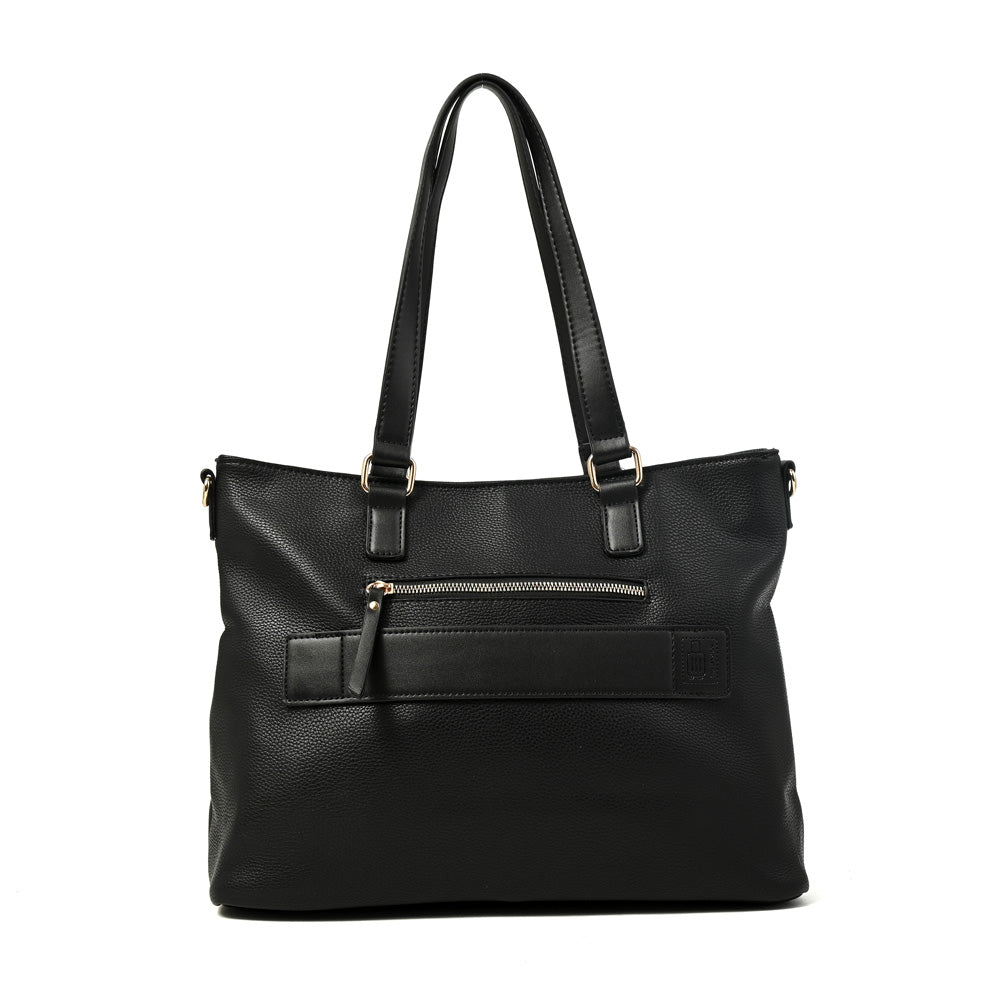 Cartera tote porta notebook allis negro