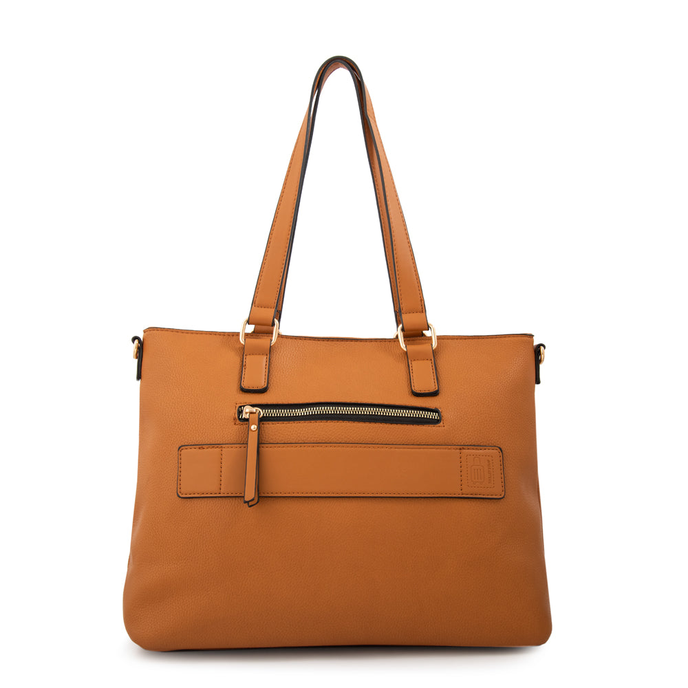 Cartera tote porta notebook allis café