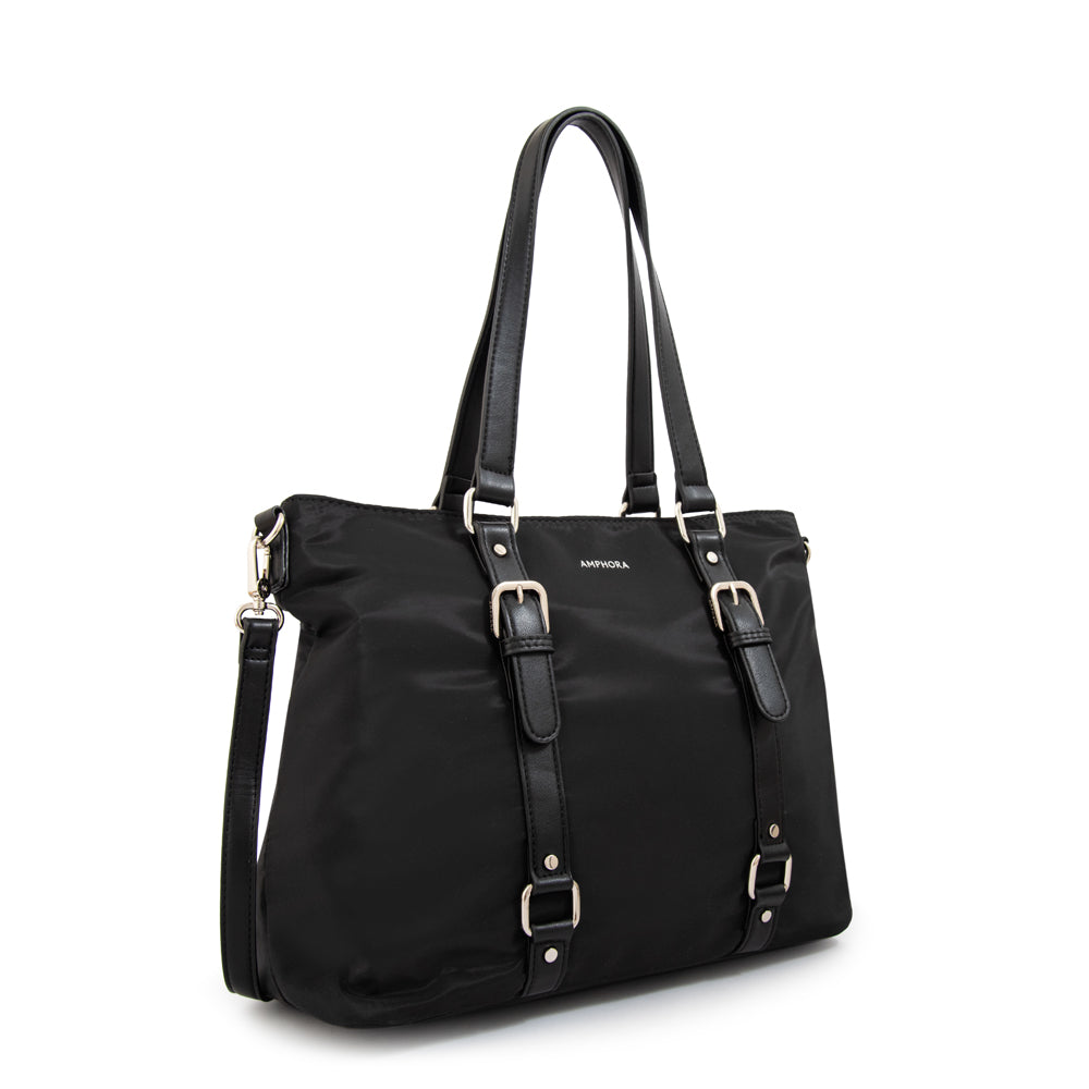 Cartera tote porta notebook allis negro