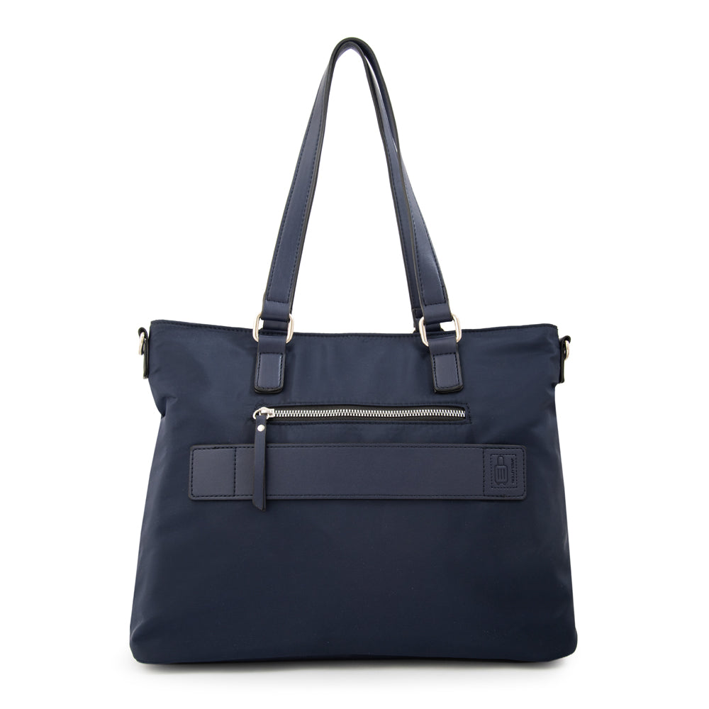 Cartera tote porta notebook allis azul oscuro