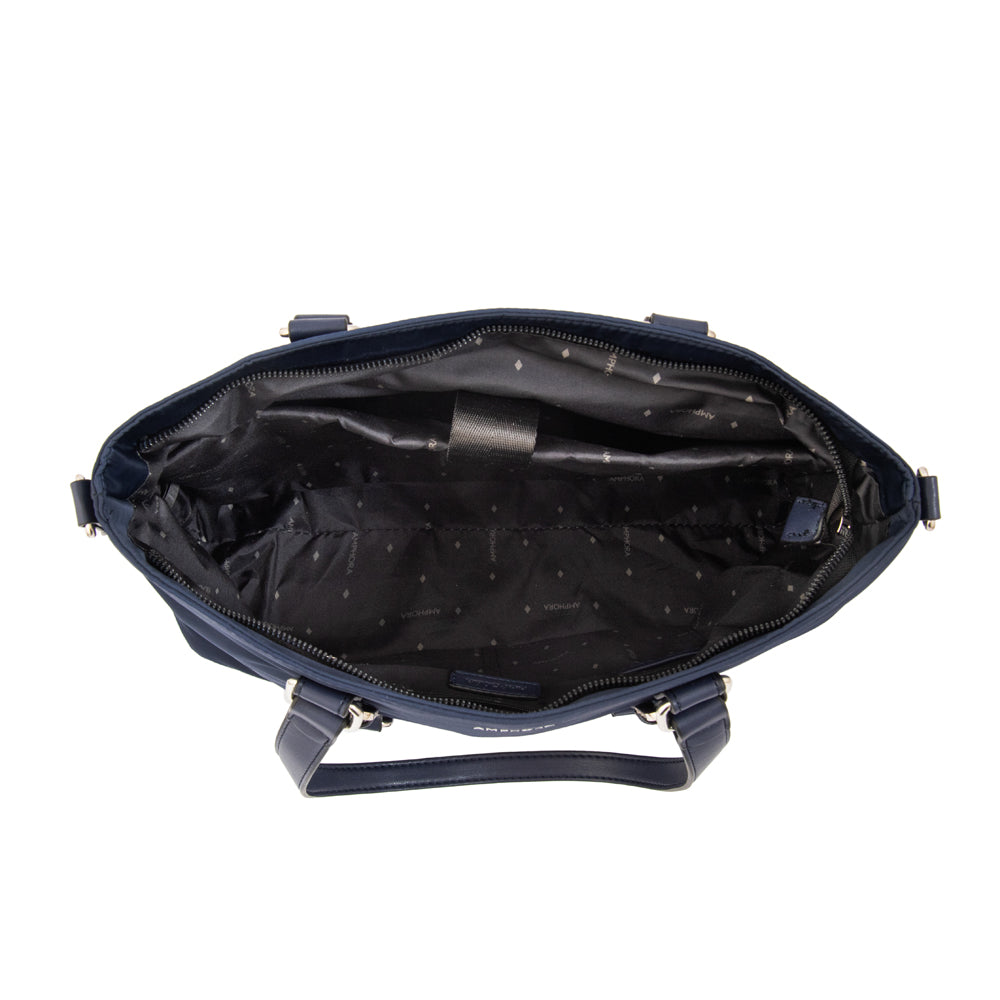 Cartera tote porta notebook allis azul oscuro
