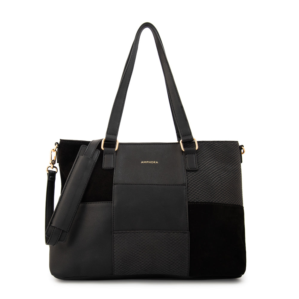 Cartera tote tres divisiones daranita mediana negro