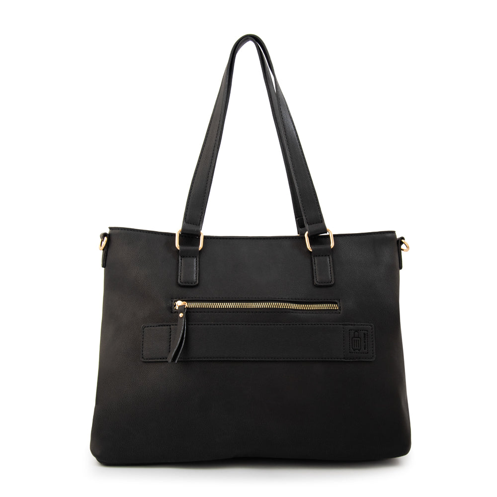 Cartera tote tres divisiones daranita mediana negro