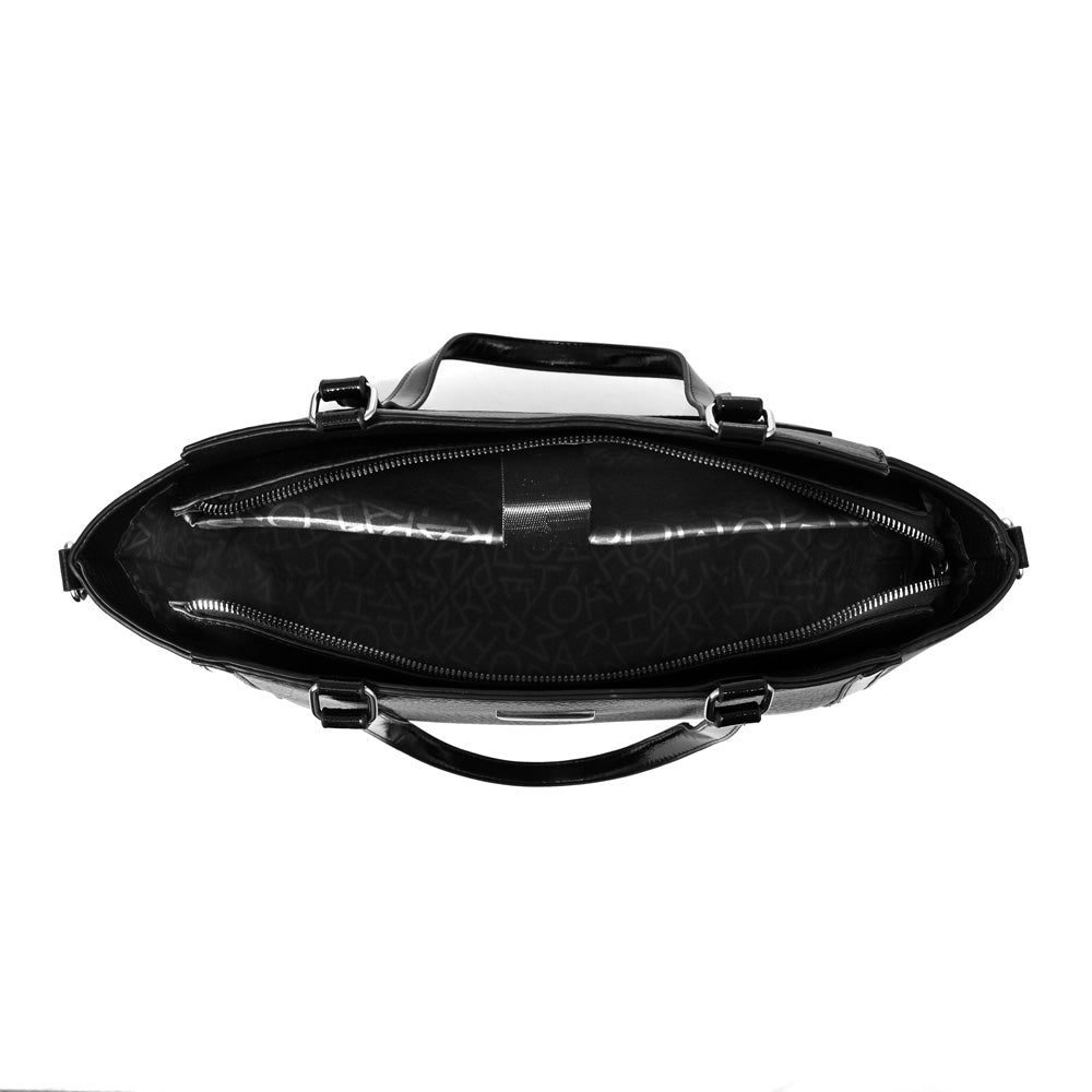Cartera tote porta notebook rachel mediana negro