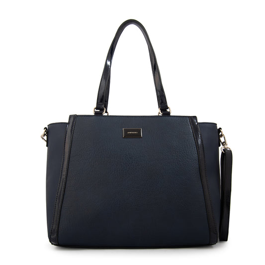 Cartera tote porta notebook rachel mediana azul oscuro