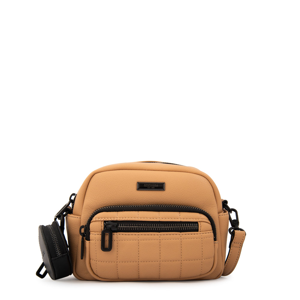 Cartera bandolera lambert mediana beige
