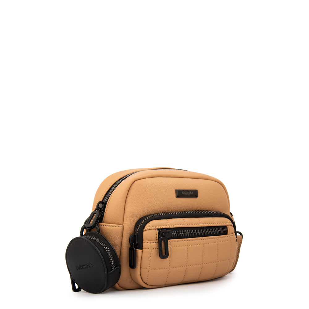Cartera bandolera lambert mediana beige