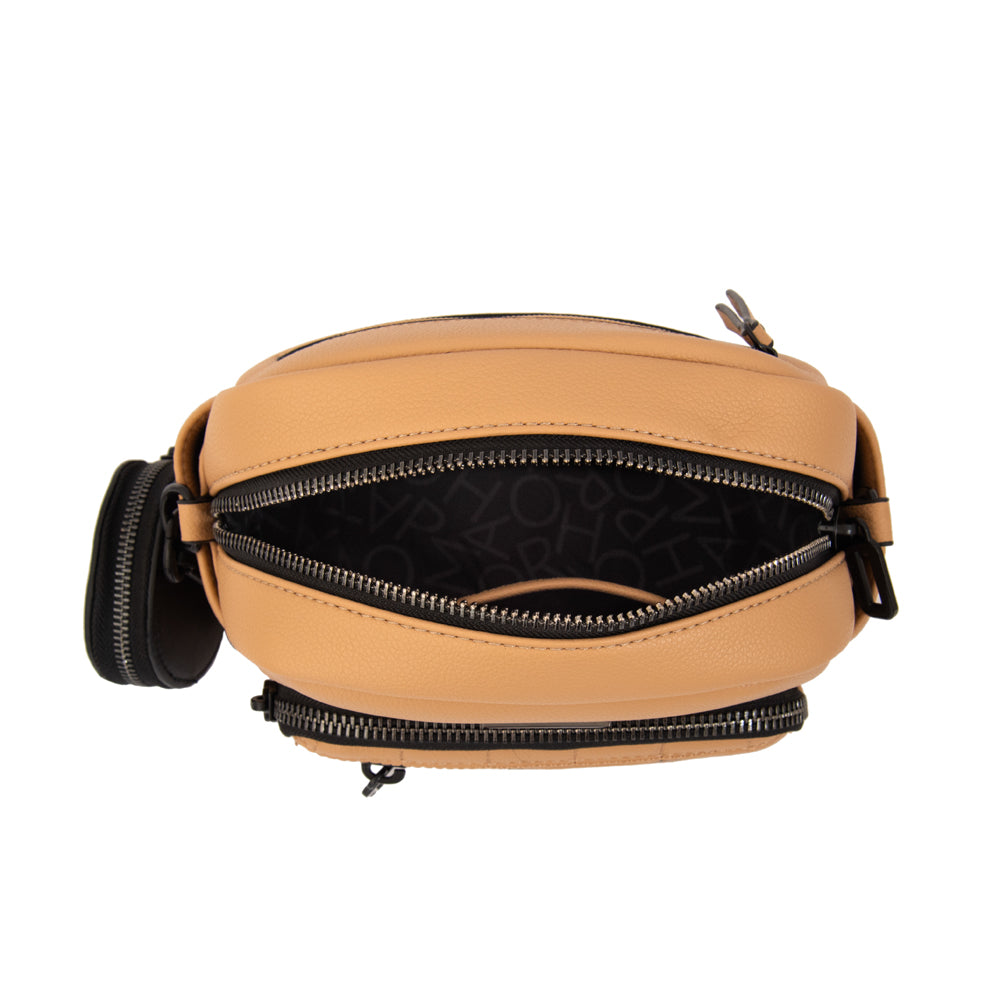 Cartera bandolera lambert mediana beige