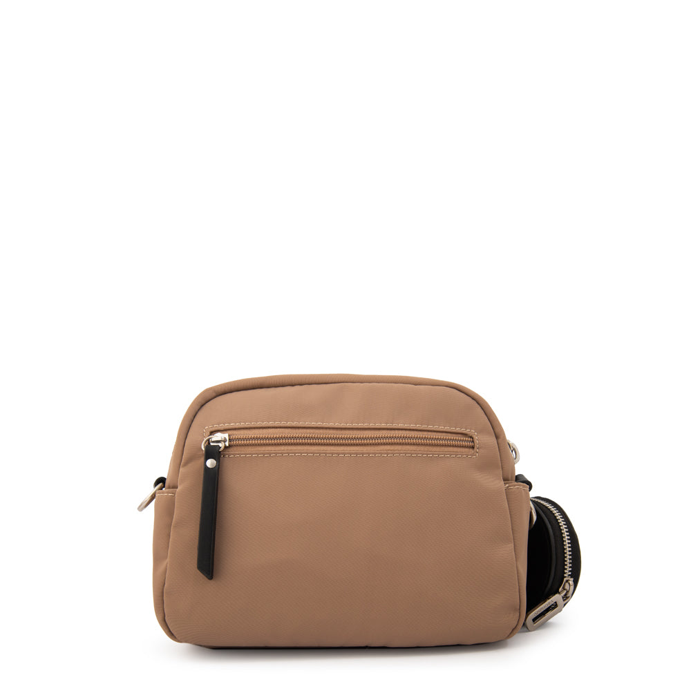 Cartera bandolera lambert mediana beige oscuro