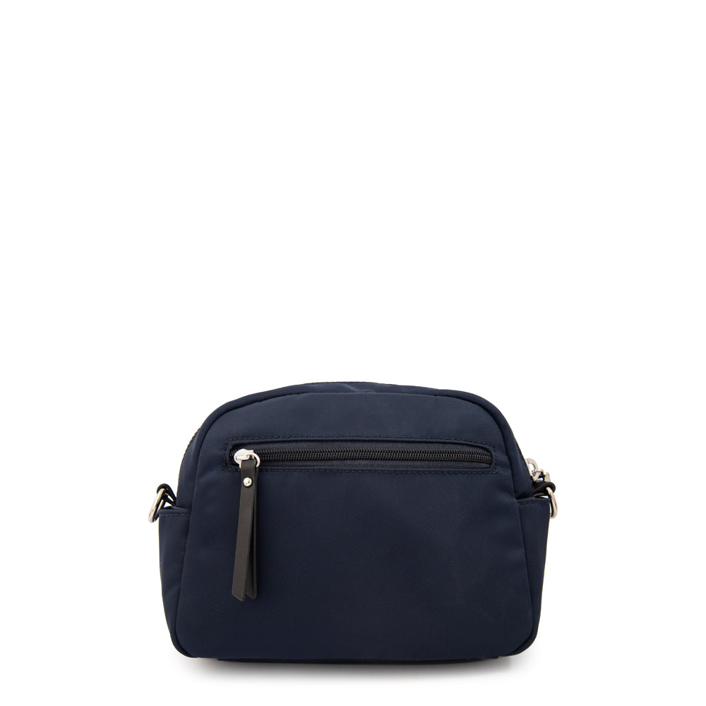 Cartera bandolera lambert mediana azul oscuro