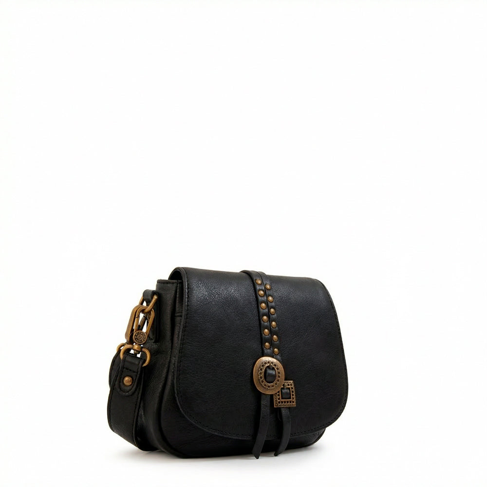 Cartera bandolera indonesia negro