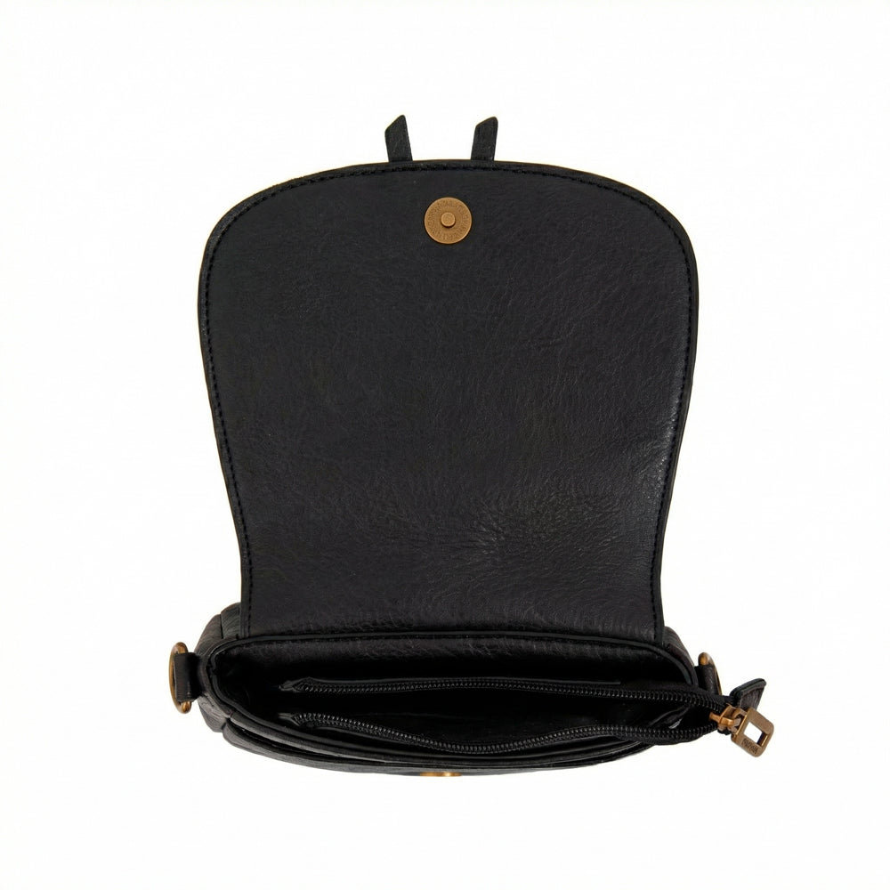 Cartera bandolera indonesia negro