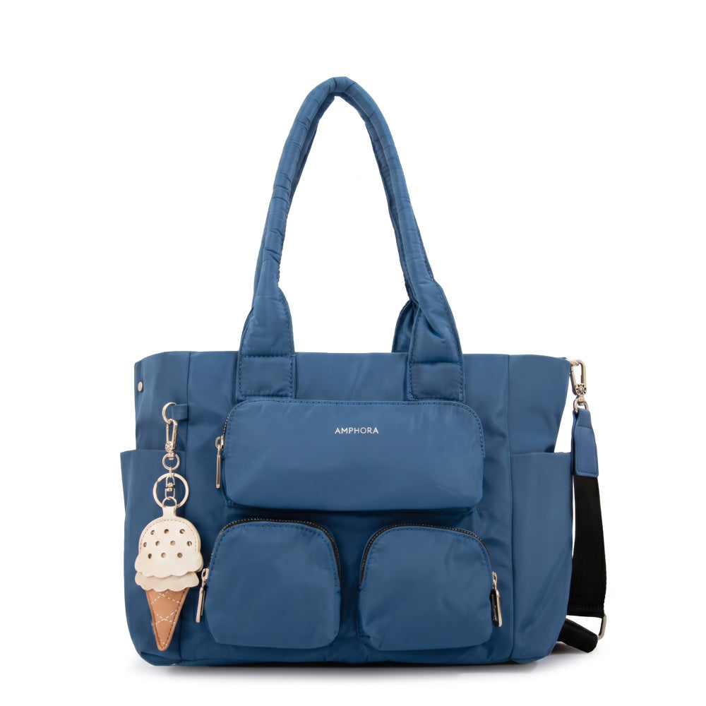 Cartera tote gelatto azul