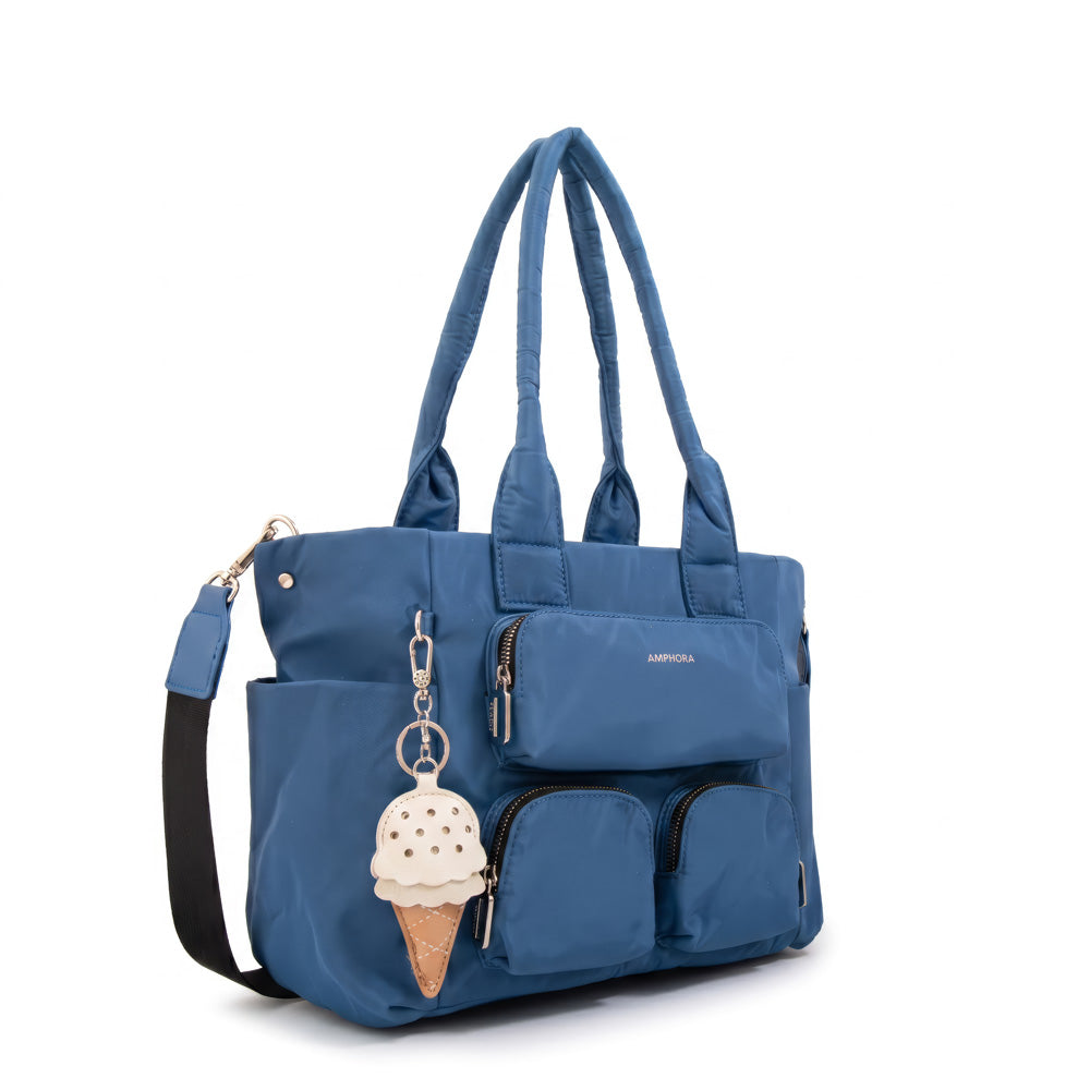 Cartera tote gelatto azul