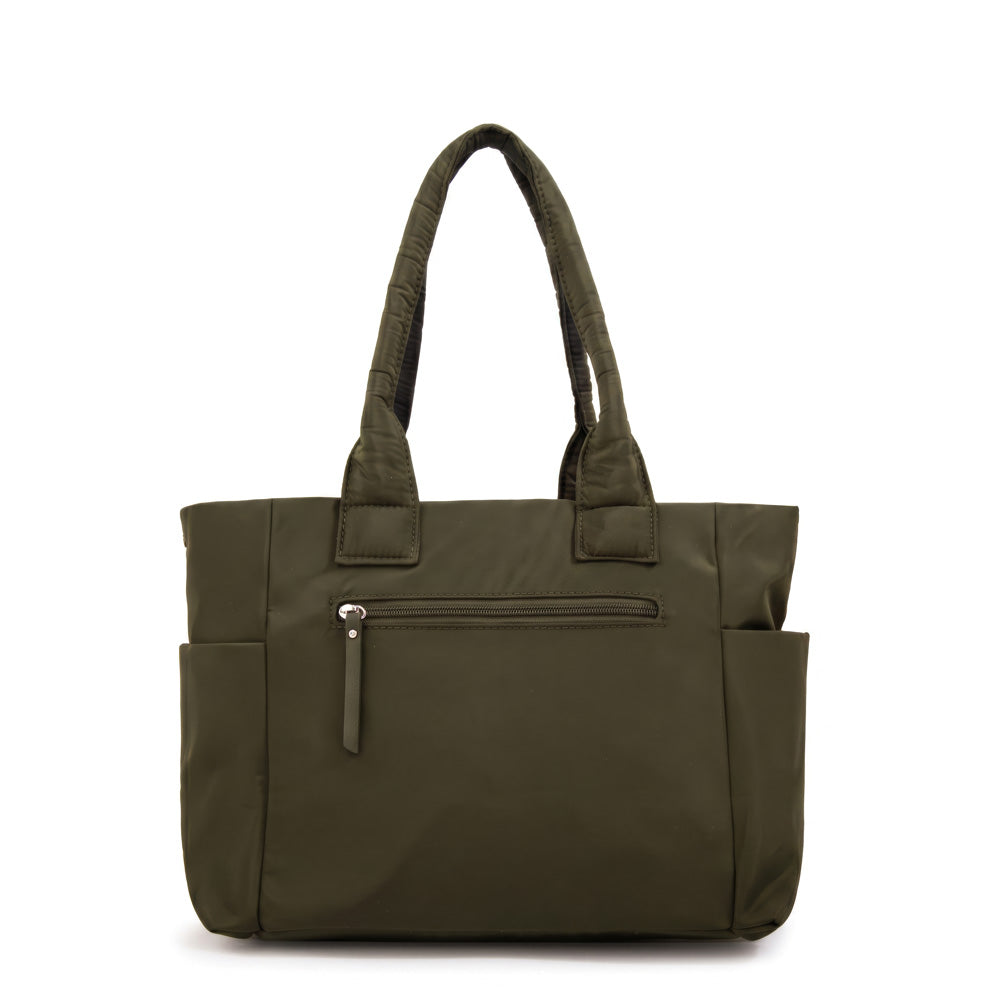 Cartera tote gelatto verde oliva