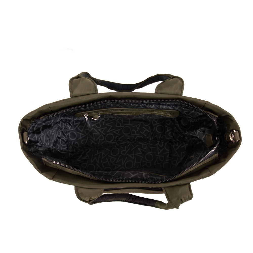 Cartera tote gelatto verde oliva