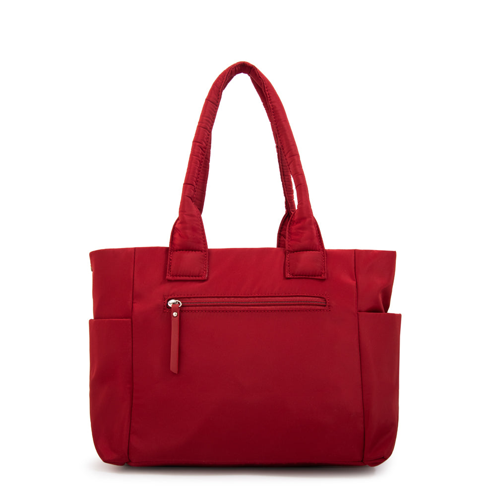 Cartera tote gelatto grande rojo oscuro