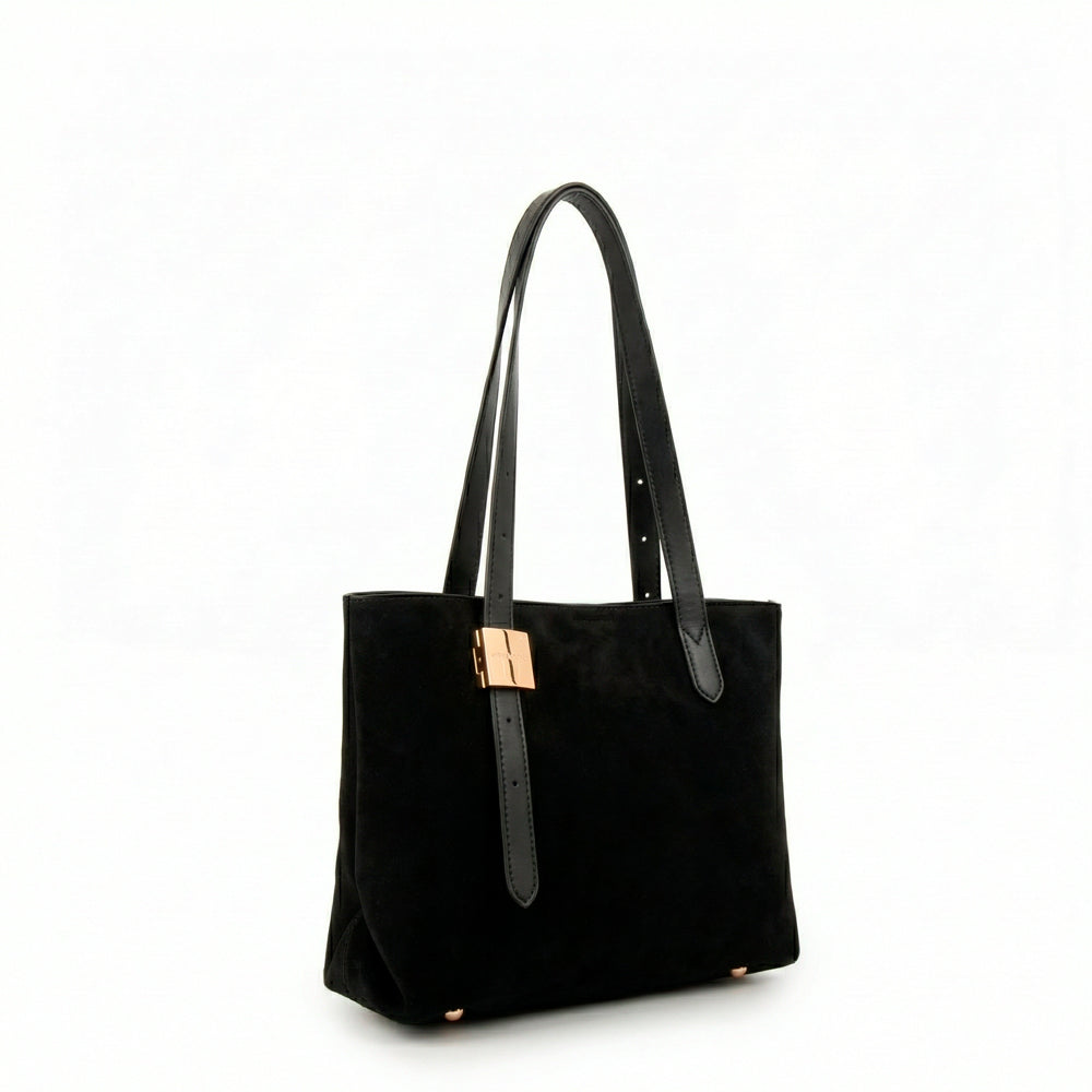 Cartera tote tres divisiones brisy grande negro