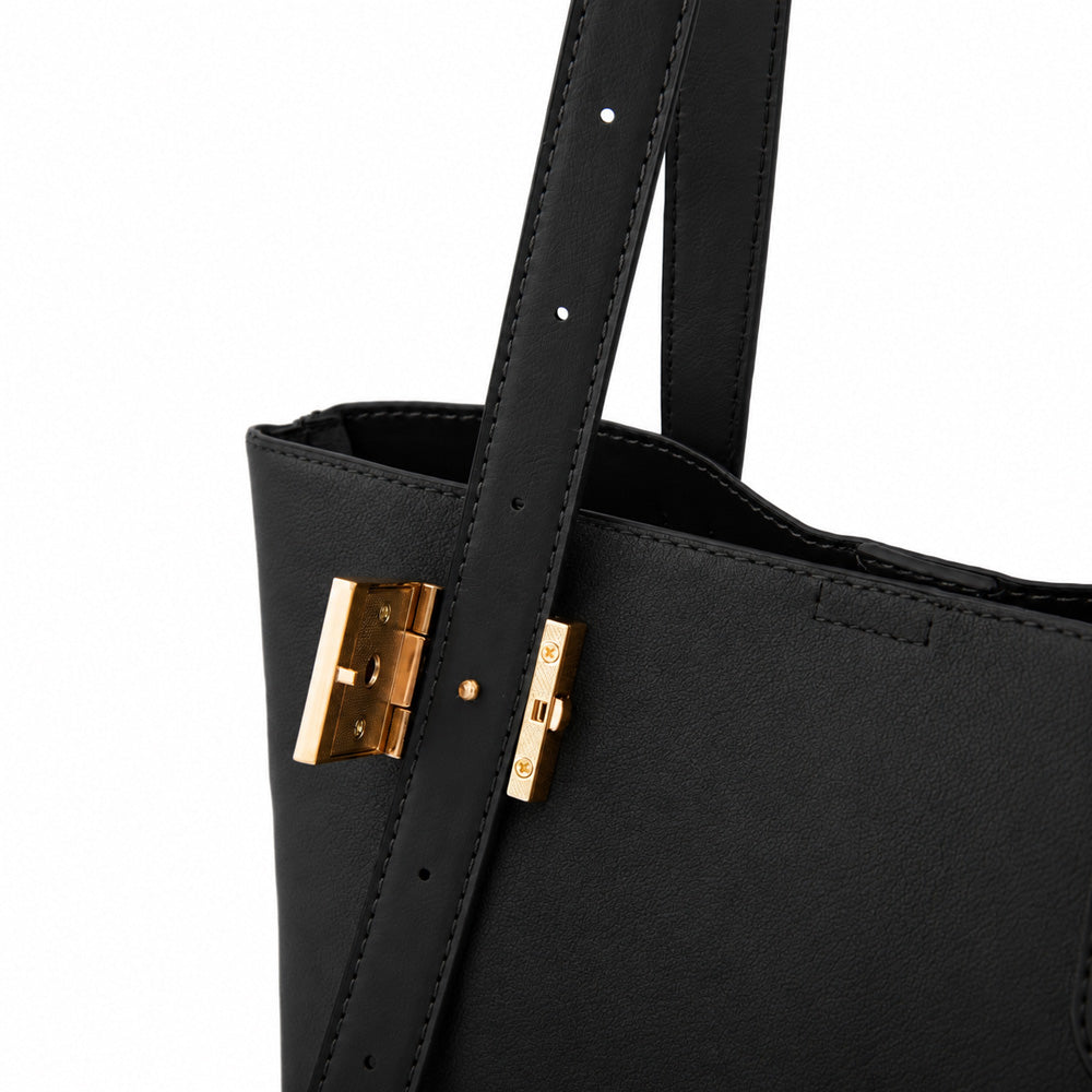 Cartera corte recto brisy grande negro