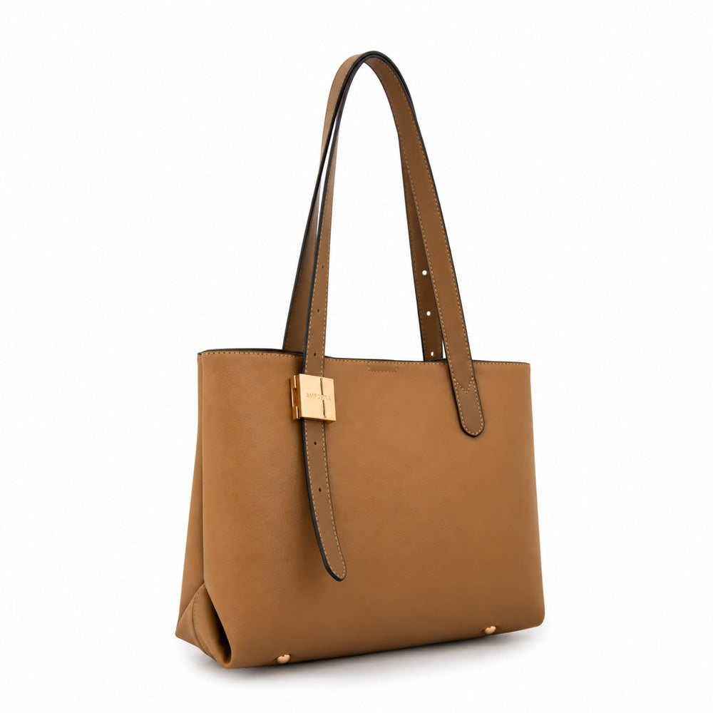 Cartera corte recto brisy grande camel