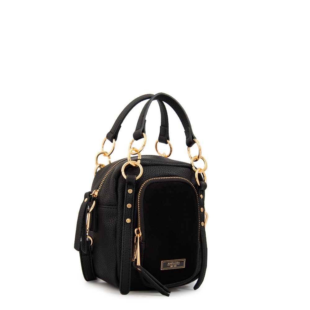 Cartera bandolera con asas natacha negro