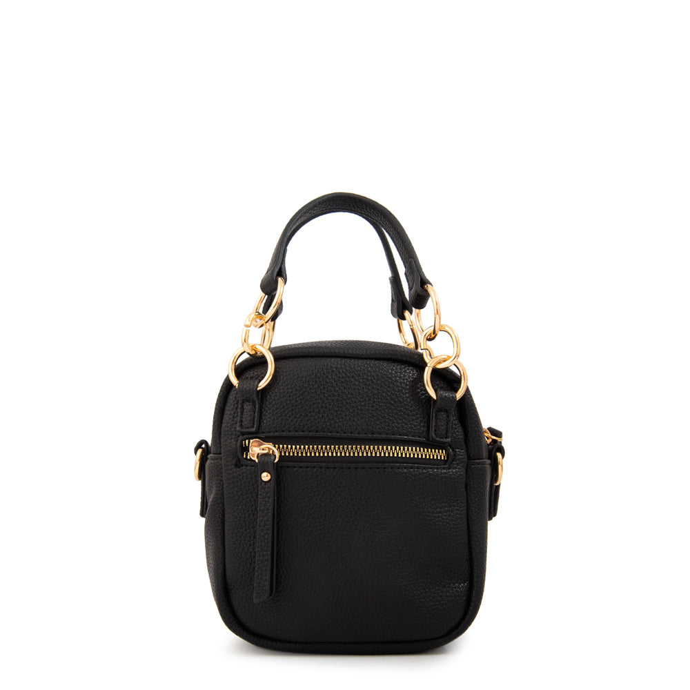 Cartera bandolera con asas natacha negro
