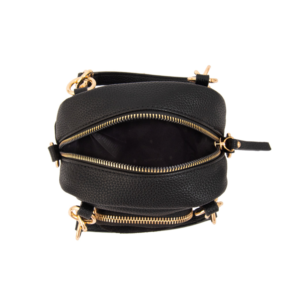 Cartera bandolera con asas natacha negro