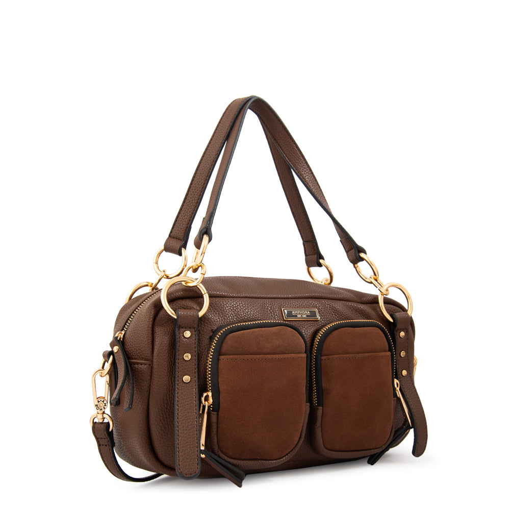 Cartera bandolera natacha café oscuro