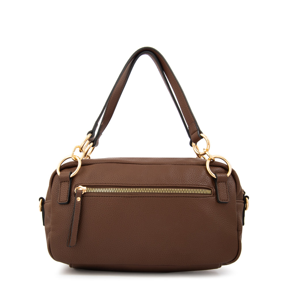 Cartera bandolera natacha café oscuro