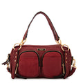 Cartera bandolera natacha rojo oscuro