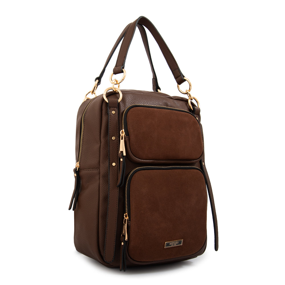 Mochila natacha café oscuro