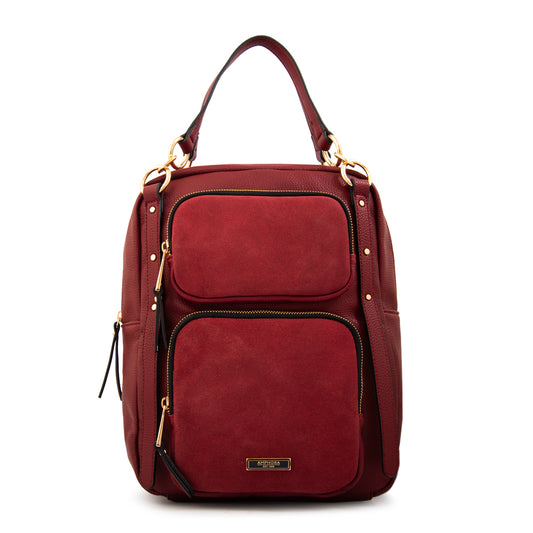 Mochila natacha rojo oscuro