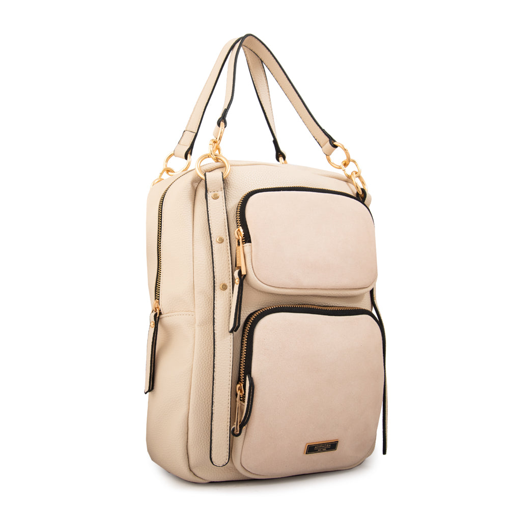 Mochila natacha blanco crudo
