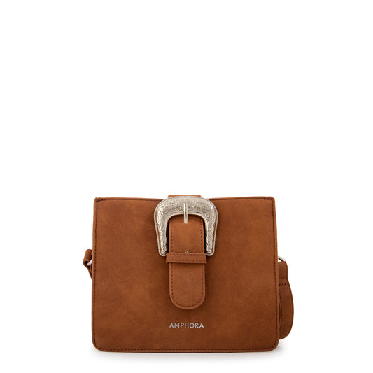 Cartera bandolera stela pequeña café