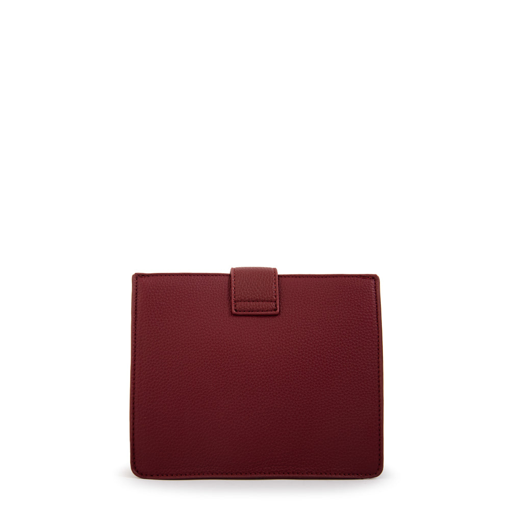 Cartera bandolera stela pequeña rojo oscuro