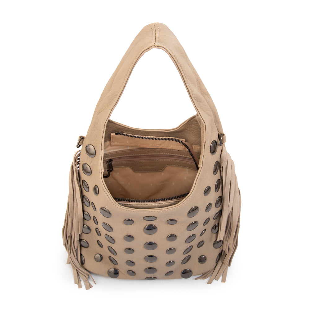 Cartera bandolera jem mediana taupe