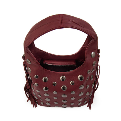 Cartera bandolera jem mediana burdeo