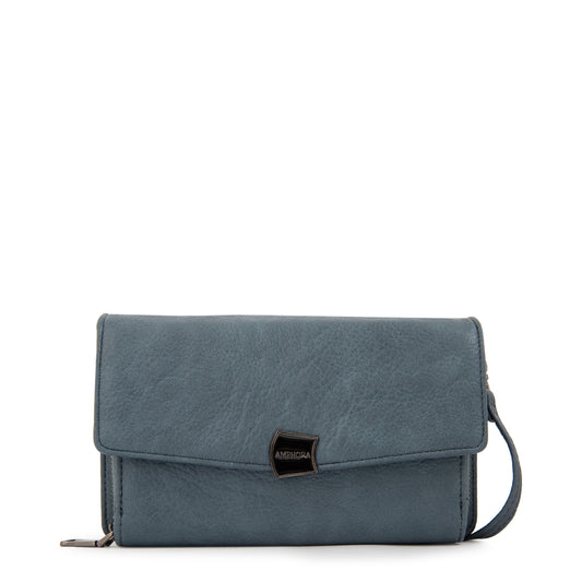 Cartera bandolera con tapa tasya denim