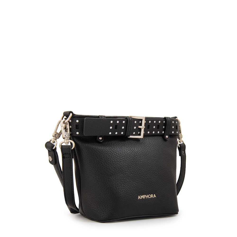 Cartera bandolera fleur pequeña negro