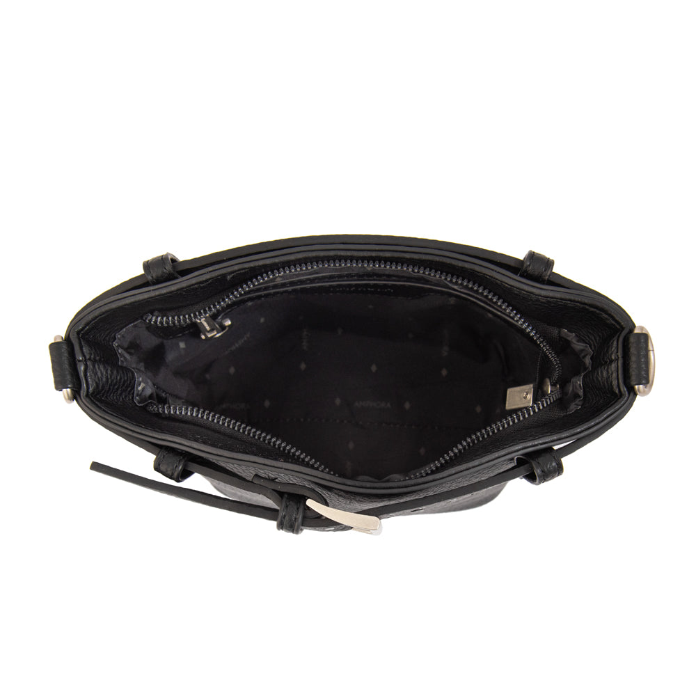 Cartera bandolera fleur pequeña negro