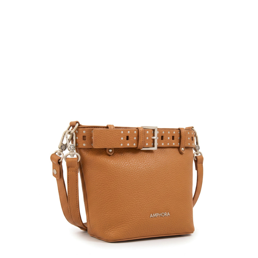 Cartera bandolera fleur pequeña camel