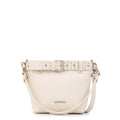 Cartera bandolera fleur pequeña blanco crudo