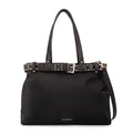 Cartera tote dos divisiones fleur grande negro