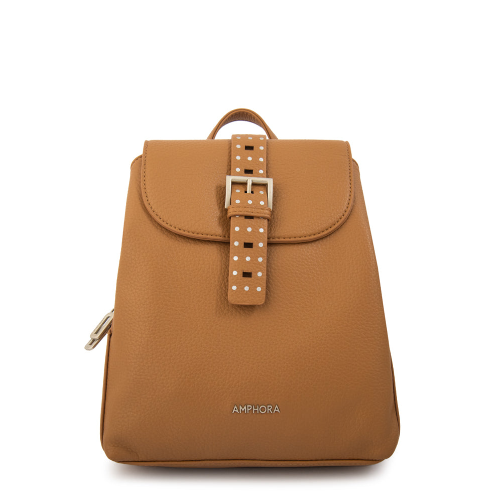 Mochila fleur mediana camel