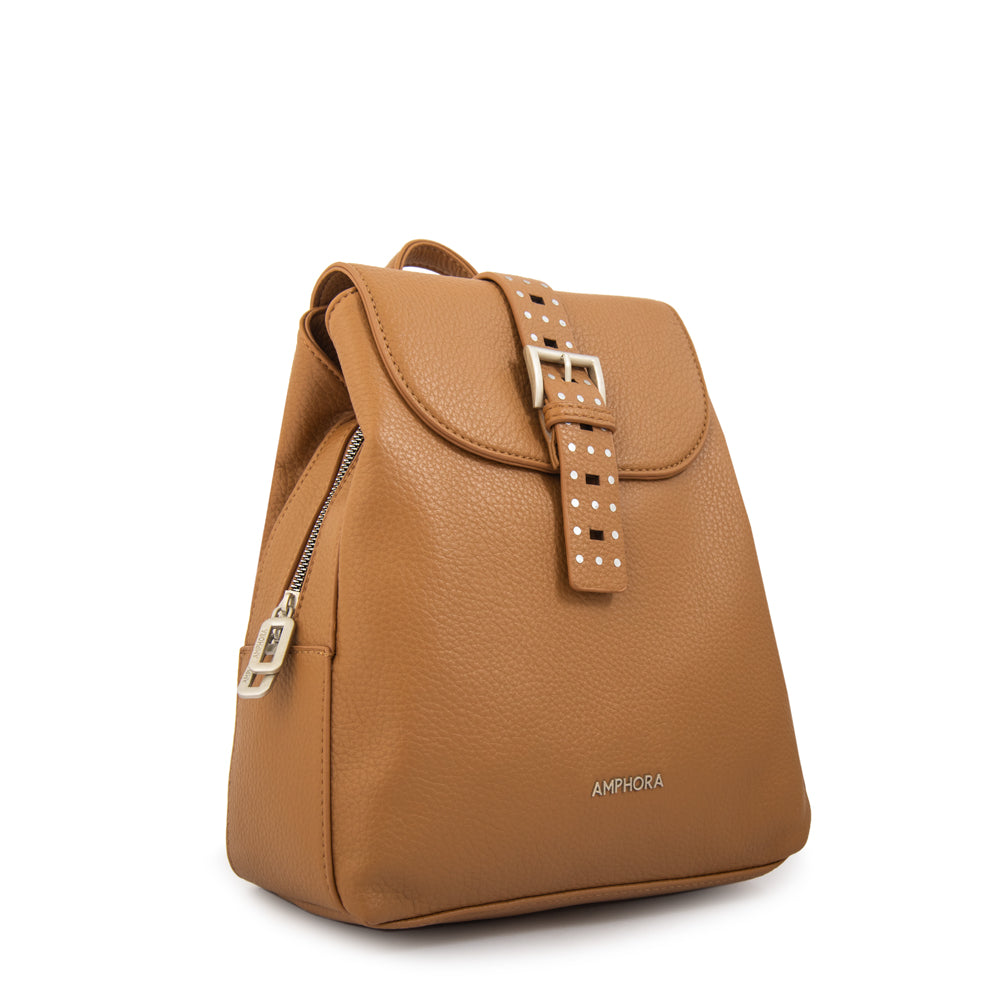 Mochila fleur mediana camel