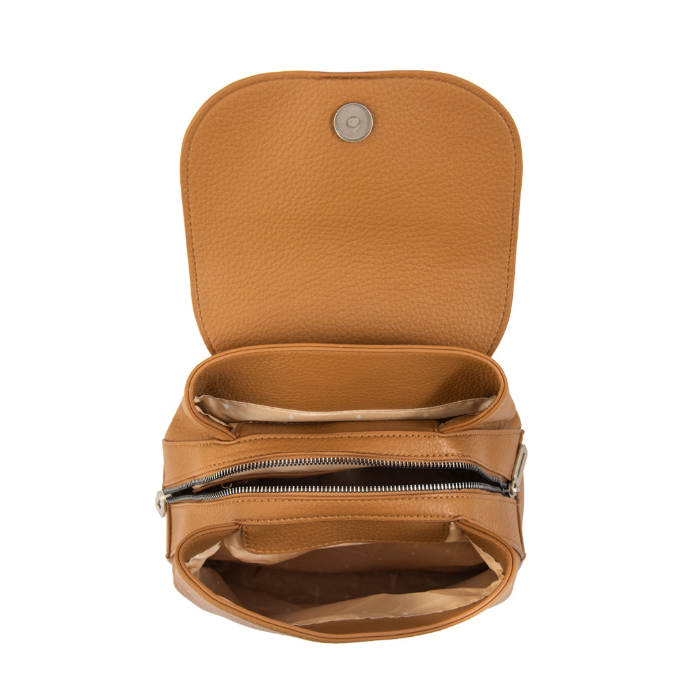 Mochila fleur mediana camel
