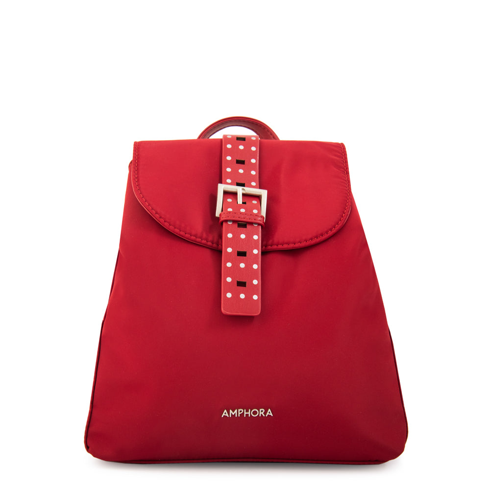 Mochila fleur mediana rojo oscuro