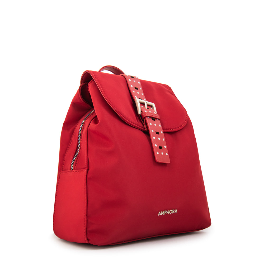 Mochila fleur mediana rojo oscuro
